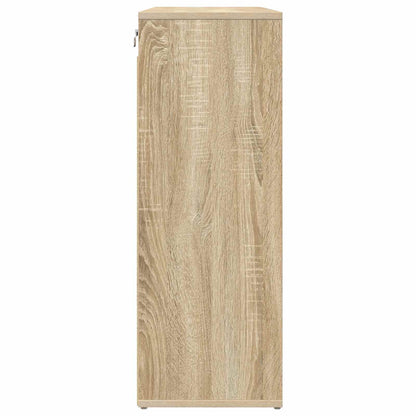 Shoe Cabinet Sonoma Oak 77.5 x 30 x 83.5 cm Engineered Wood