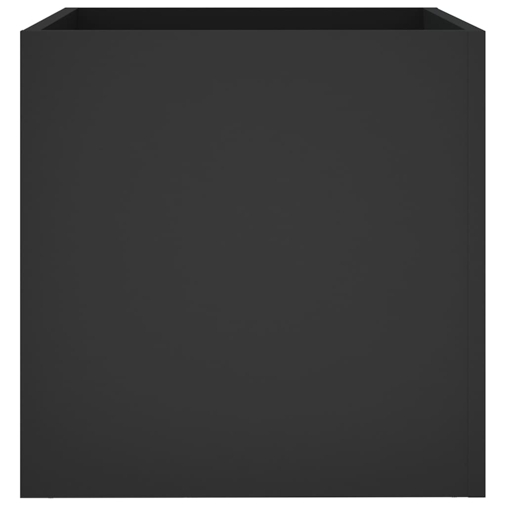 Planter Box Black 15.7"x15.7"x15.7" Engineered Wood