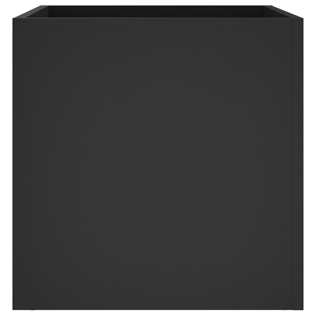 Planter Box Black 15.7"x15.7"x15.7" Engineered Wood