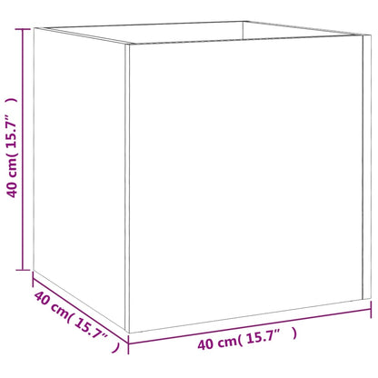Planter Box Black 15.7"x15.7"x15.7" Engineered Wood