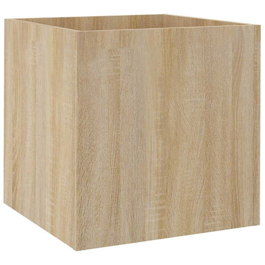 Planter Box | Sonoma oak | Engineered wood | 40x40x40 cm