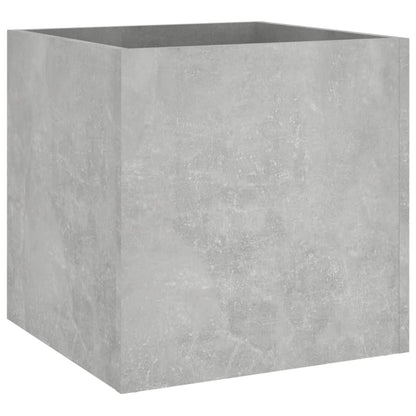 Planter Box Concrete Gray 15.7"x15.7"x15.7" Engineered Wood