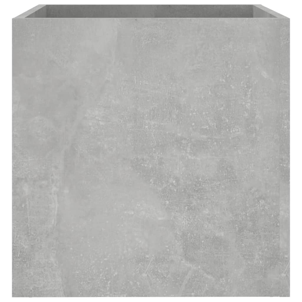 Planter Box Concrete Gray 15.7"x15.7"x15.7" Engineered Wood