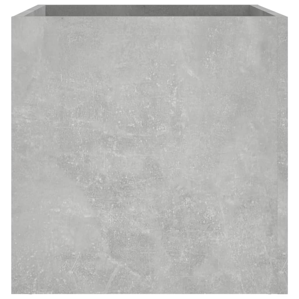 Planter Box Concrete Gray 15.7"x15.7"x15.7" Engineered Wood