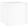 Planter Box High Gloss White 40x40x40 cm Engineered Wood