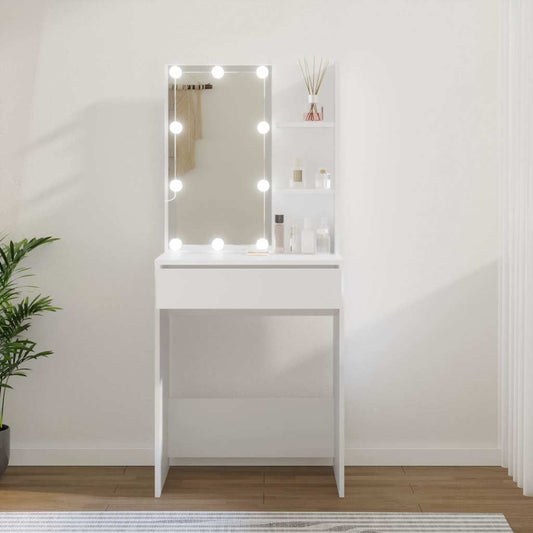 Dressing Table | White | Engineered wood, acrylic | 60x40x140 cm