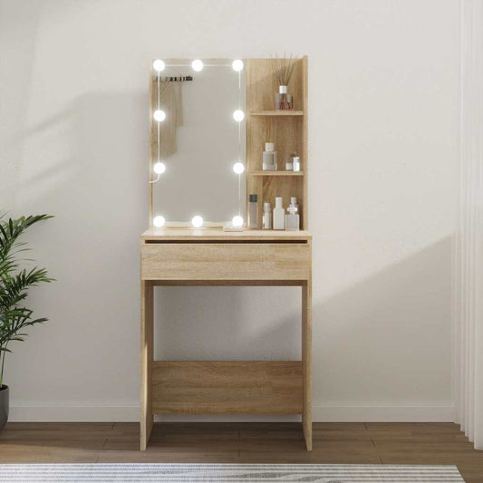 Dressing Table | Sonoma oak | Engineered wood, acrylic | Medium
