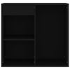 Cosmetic Cabinet Black 80x40x75 cm Engineered Wood