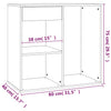 Cosmetic Cabinet Black 80x40x75 cm Engineered Wood