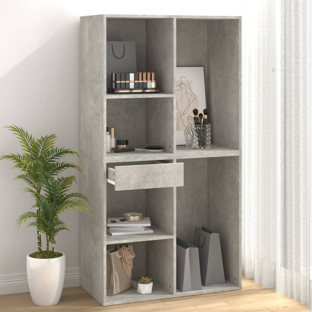 Cosmetic Cabinet Concrete Grey 80x40x75 cm Engineered Wood