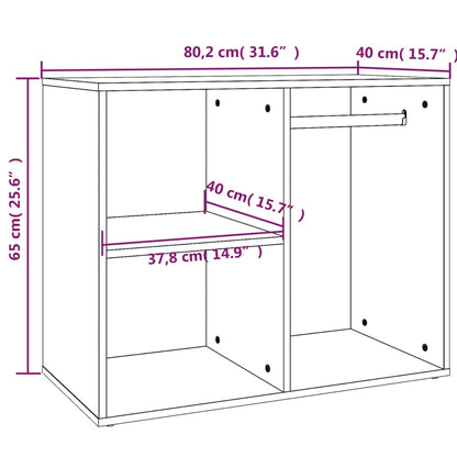 Dressing Cabinet Concrete Grey 80x40x65 cm Engineered Wood