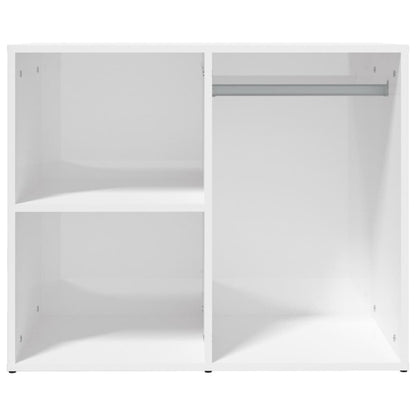Dressing Cabinet High Gloss White 80x40x65 cm Engineered Wood