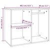 Dressing Cabinet High Gloss White 80x40x65 cm Engineered Wood