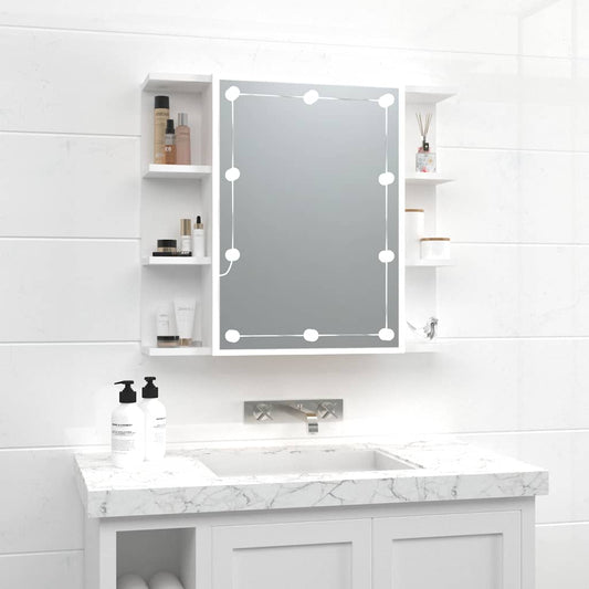 Mirror Cabinet | White | Engineered wood, acrylic | 70x16.5x60 cm