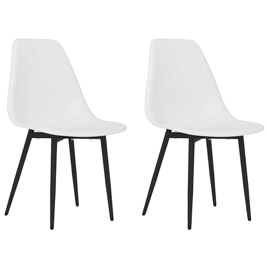 Dining Chair | Set of 2 | White | Polypropylene | Standard | Ergonomic