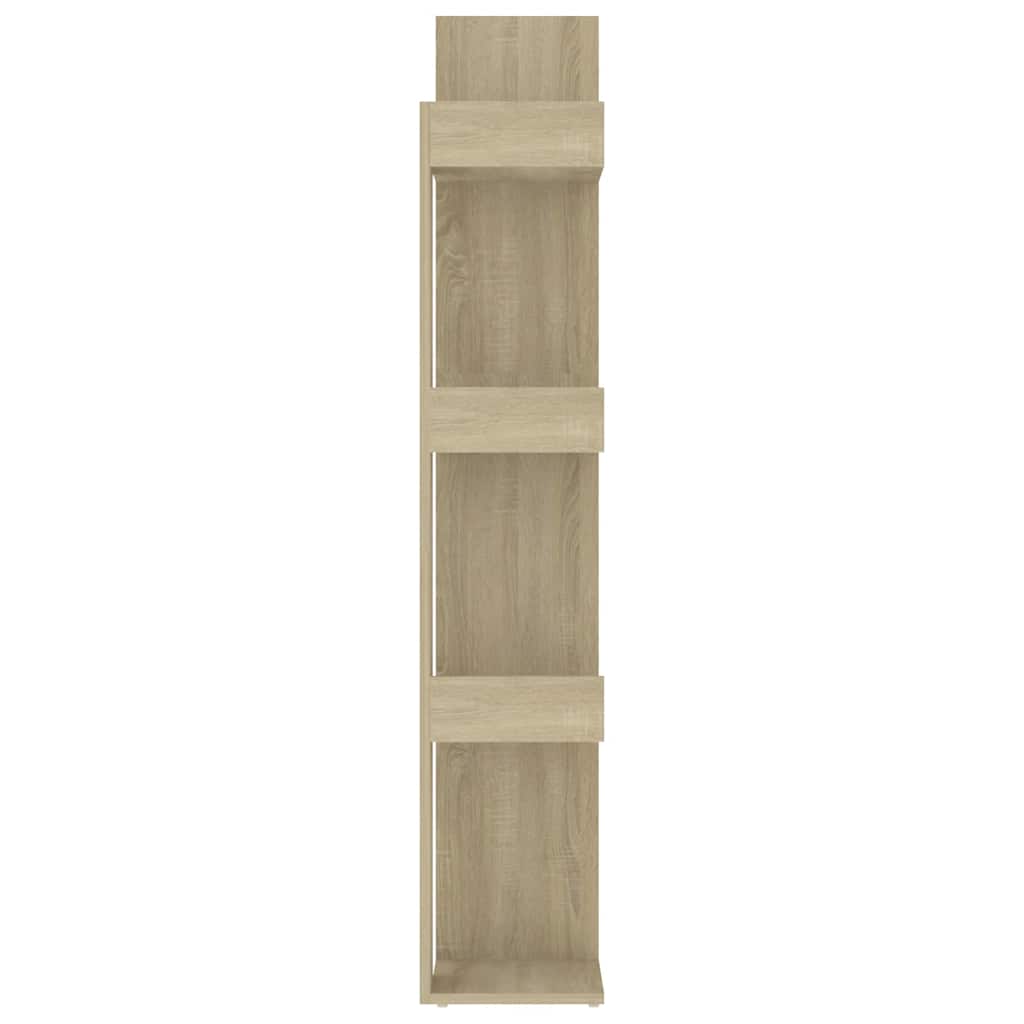 808903 vidaXL Book Cabinet Sonoma Oak 86x25,5x140 cm Engineered Wood