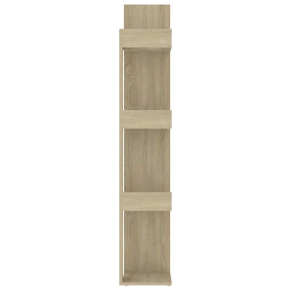 808903 vidaXL Book Cabinet Sonoma Oak 86x25,5x140 cm Engineered Wood