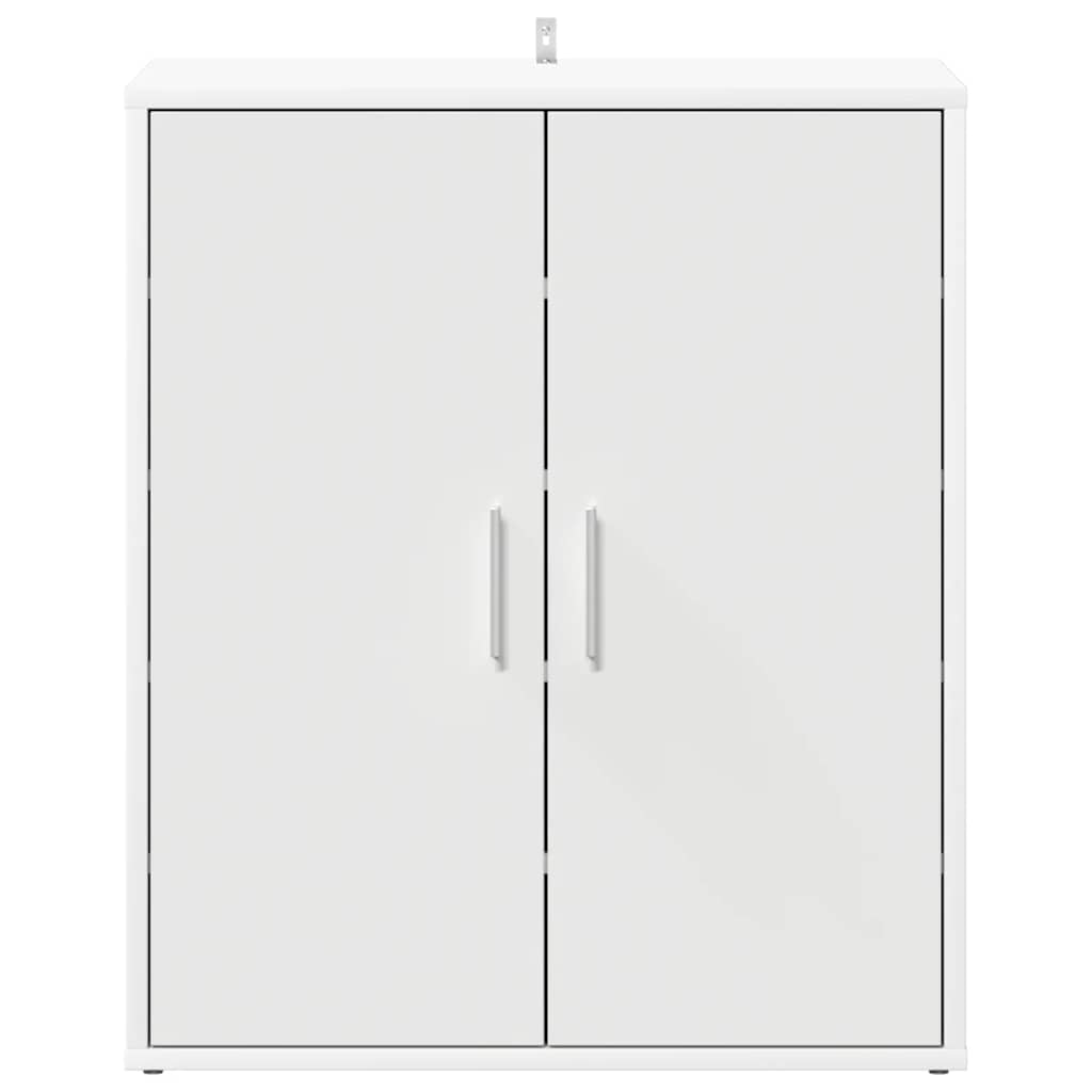 808918 vidaXL Shoe Cabinet White 60x35x70 cm Engineered Wood