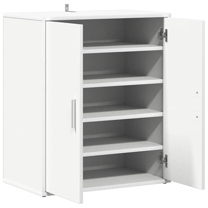 808918 vidaXL Shoe Cabinet White 60x35x70 cm Engineered Wood