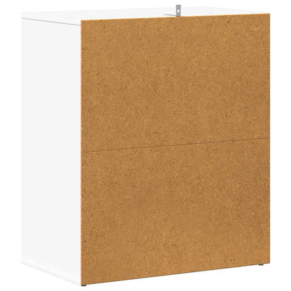 808918 vidaXL Shoe Cabinet White 60x35x70 cm Engineered Wood