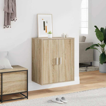 808921 vidaXL Shoe Cabinet Sonoma Oak 60x35x70 cm Engineered Wood