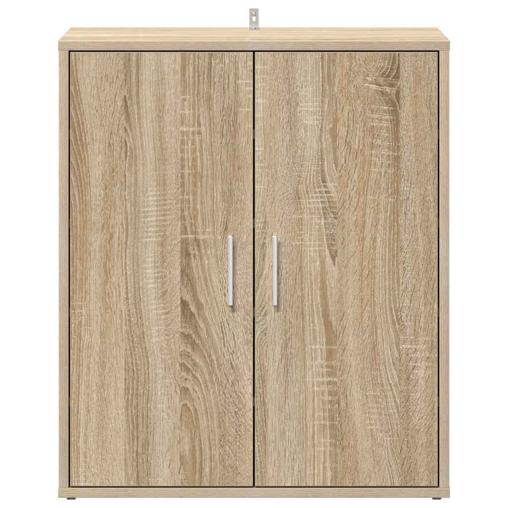 808921 vidaXL Shoe Cabinet Sonoma Oak 60x35x70 cm Engineered Wood