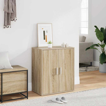 808921 vidaXL Shoe Cabinet Sonoma Oak 60x35x70 cm Engineered Wood