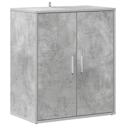 808922 vidaXL Shoe Cabinet Concrete Grey 60x35x70 cm Engineered Wood