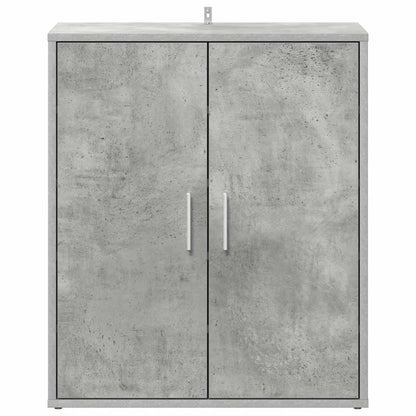 808922 vidaXL Shoe Cabinet Concrete Grey 60x35x70 cm Engineered Wood