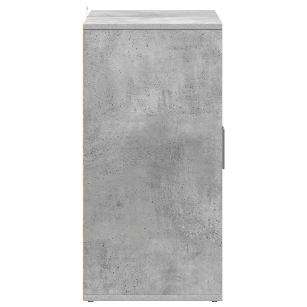 808922 vidaXL Shoe Cabinet Concrete Grey 60x35x70 cm Engineered Wood