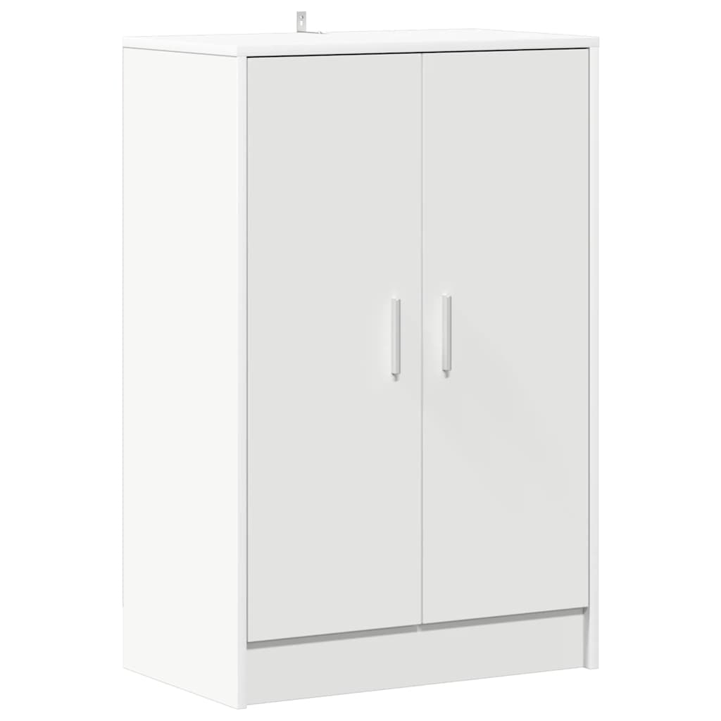 808927 vidaXL Shoe Cabinet White 60x35x92 cm Engineered Wood