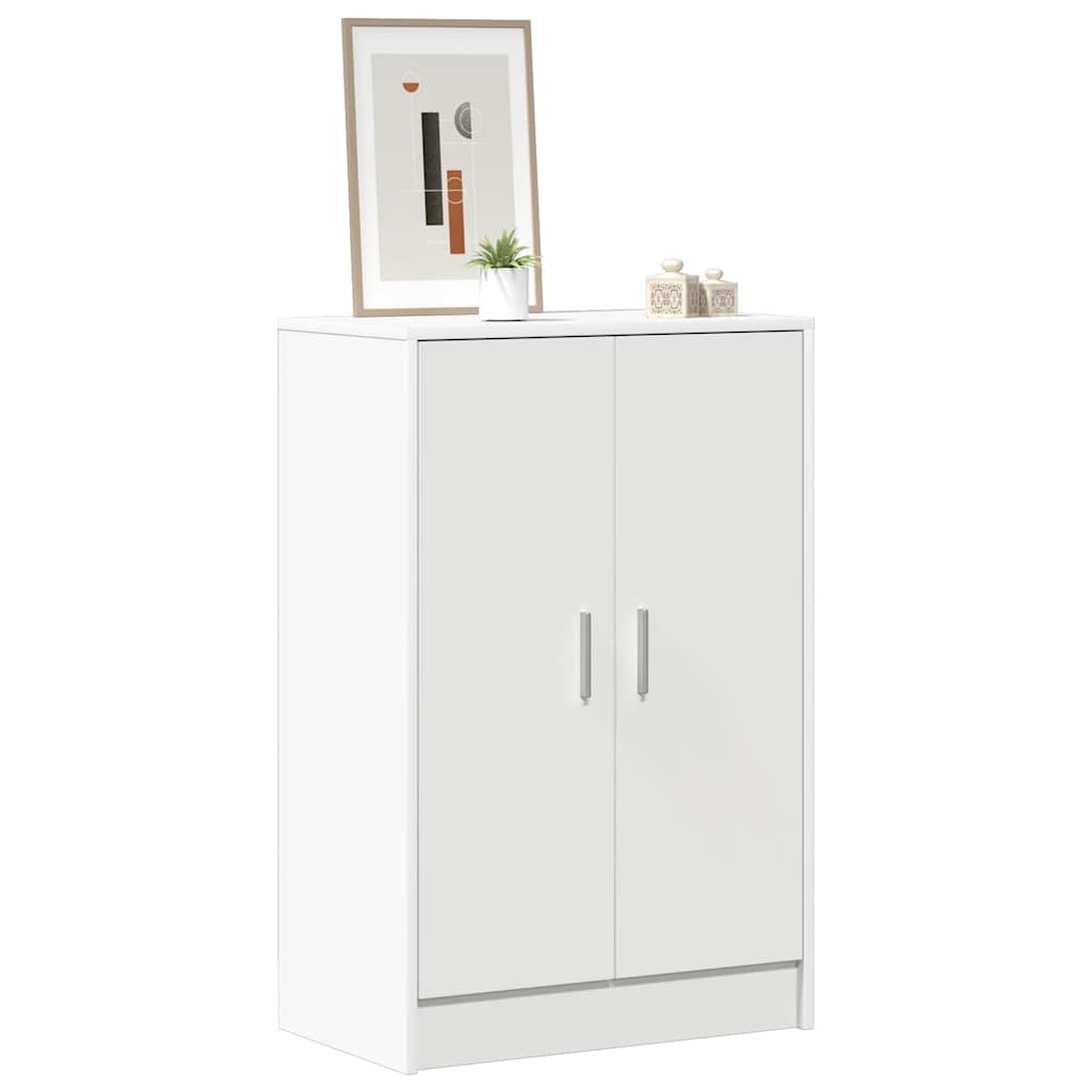 808927 vidaXL Shoe Cabinet White 60x35x92 cm Engineered Wood