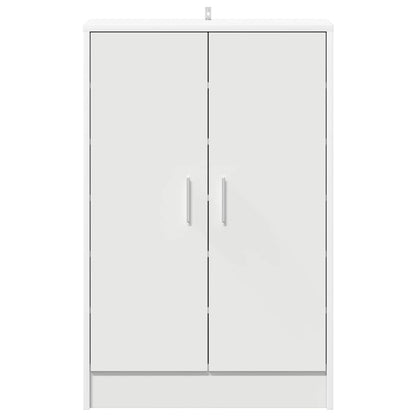 808927 vidaXL Shoe Cabinet White 60x35x92 cm Engineered Wood