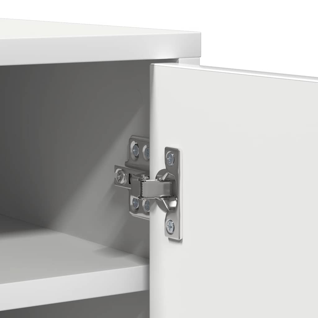 808927 vidaXL Shoe Cabinet White 60x35x92 cm Engineered Wood