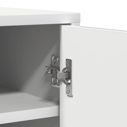 808927 vidaXL Shoe Cabinet White 60x35x92 cm Engineered Wood