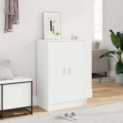 808927 vidaXL Shoe Cabinet White 60x35x92 cm Engineered Wood