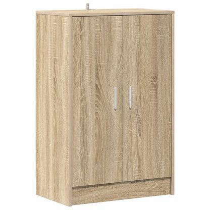 808930 vidaXL Shoe Cabinet Sonoma Oak 60x35x92 cm Engineered Wood