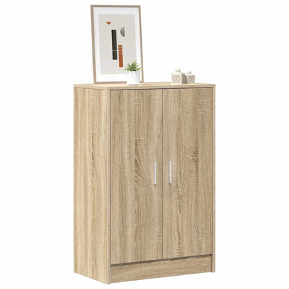 808930 vidaXL Shoe Cabinet Sonoma Oak 60x35x92 cm Engineered Wood
