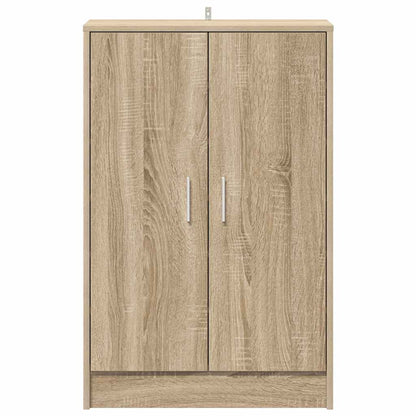 808930 vidaXL Shoe Cabinet Sonoma Oak 60x35x92 cm Engineered Wood