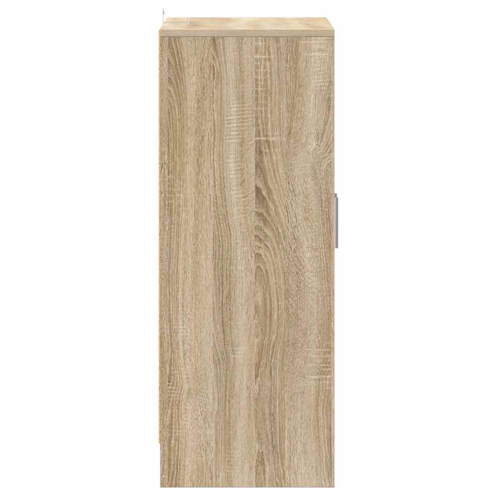 808930 vidaXL Shoe Cabinet Sonoma Oak 60x35x92 cm Engineered Wood