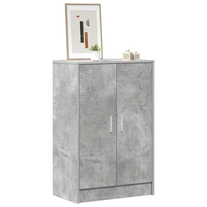 808931 vidaXL Shoe Cabinet Concrete Grey 60x35x92 cm Engineered Wood