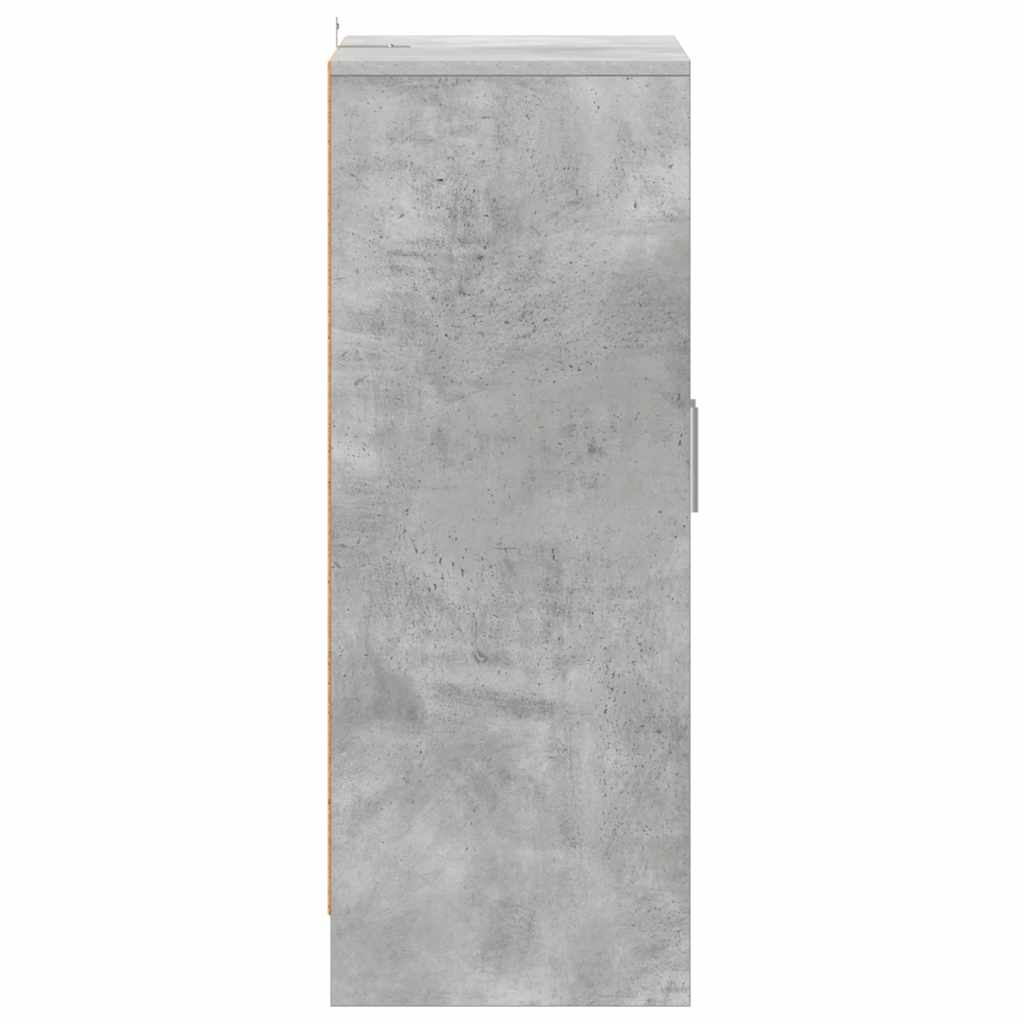 808931 vidaXL Shoe Cabinet Concrete Grey 60x35x92 cm Engineered Wood