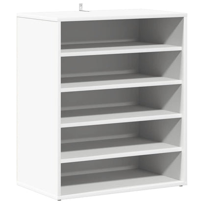 808936 vidaXL Shoe Cabinet White 60x35x70 cm Engineered Wood