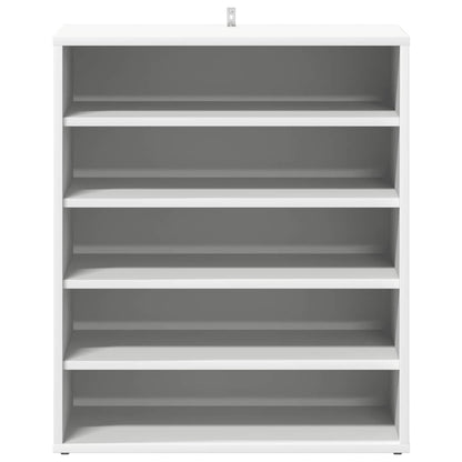 808936 vidaXL Shoe Cabinet White 60x35x70 cm Engineered Wood
