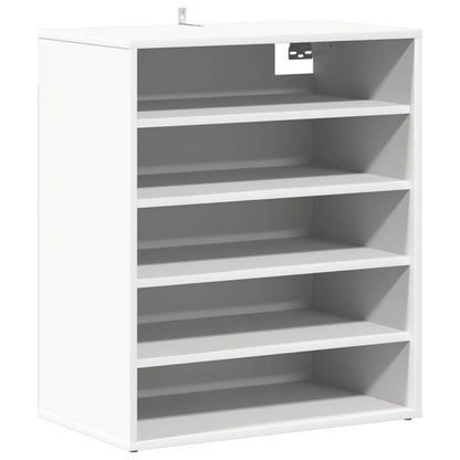 808936 vidaXL Shoe Cabinet White 60x35x70 cm Engineered Wood