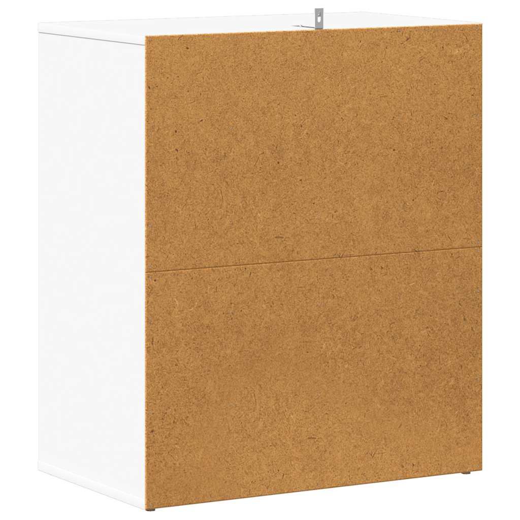 808936 vidaXL Shoe Cabinet White 60x35x70 cm Engineered Wood