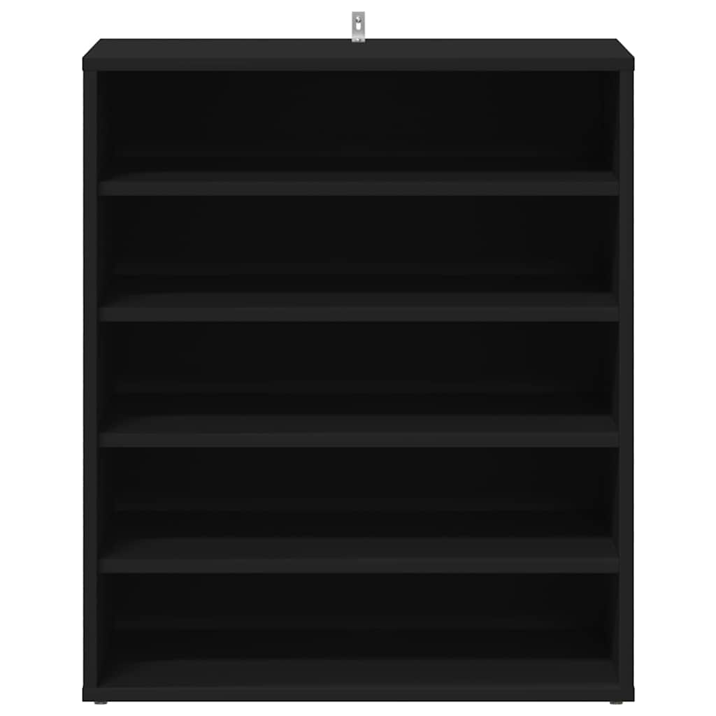Shoe cabinets 60 x 35 x 70 cm Black 5 shelves for shoes
