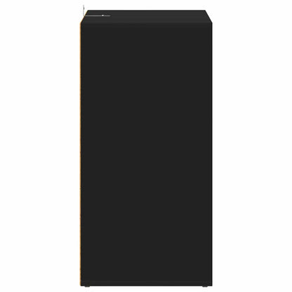 808937 vidaXL Shoe Cabinet Black 60x35x70 cm Engineered Wood