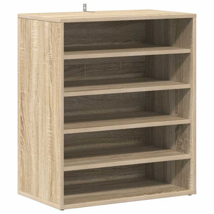 808939 vidaXL Shoe Cabinet Sonoma Oak 60x35x70 cm Engineered Wood
