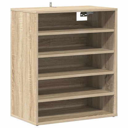 808939 vidaXL Shoe Cabinet Sonoma Oak 60x35x70 cm Engineered Wood